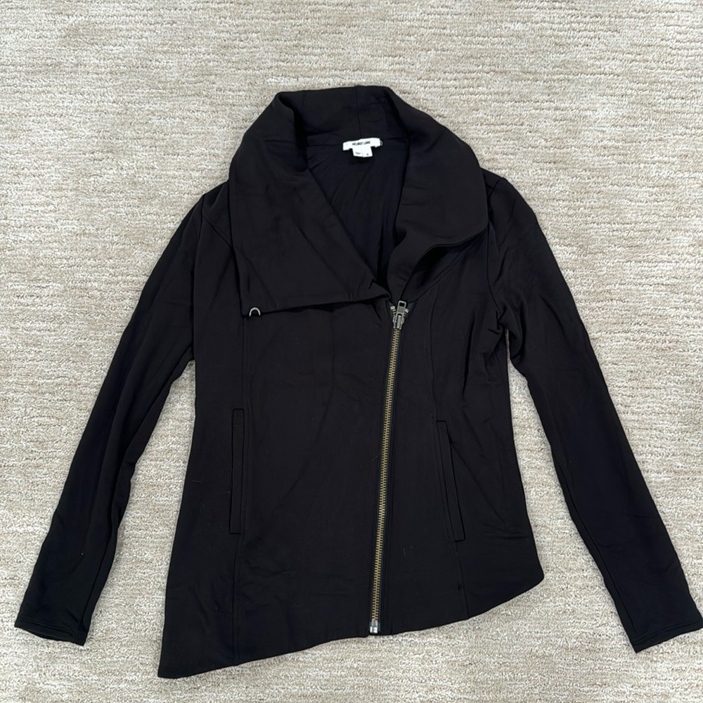 Helmut Lang Villous sweater zip up jacket SZ S